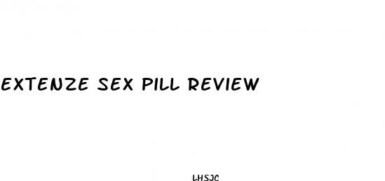 extenze sex pill review