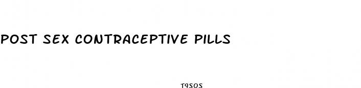 post sex contraceptive pills