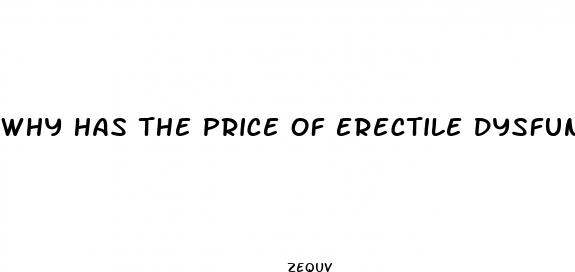 why has the price of erectile dysfunction pills skyrocket