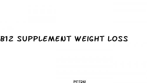 b12 supplement weight loss