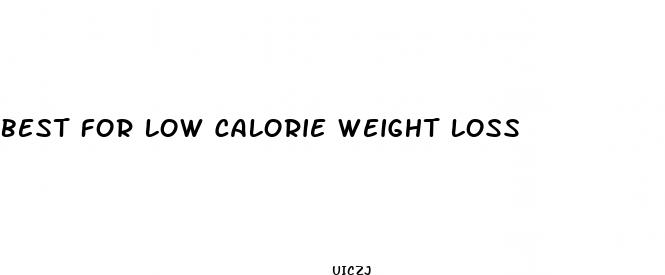 best for low calorie weight loss