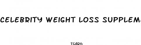 celebrity weight loss supplement cbs