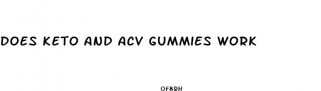 does keto and acv gummies work
