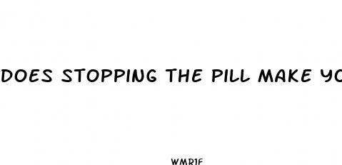 does stopping the pill make you lose weight