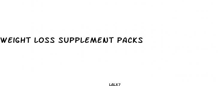 weight loss supplement packs