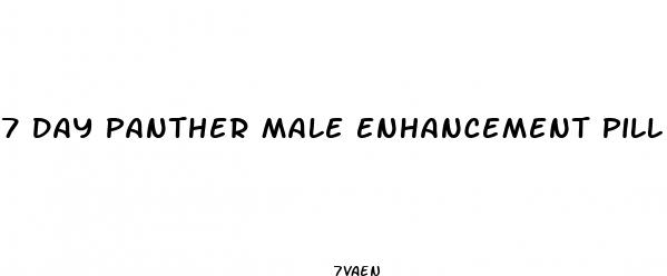 7 day panther male enhancement pill