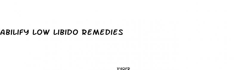 abilify low libido remedies
