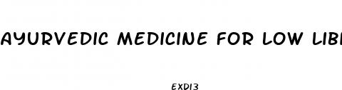 ayurvedic medicine for low libido