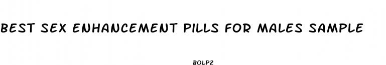 best sex enhancement pills for males sample
