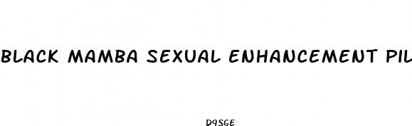 black mamba sexual enhancement pills