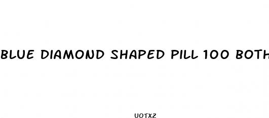 blue diamond shaped pill 100 both sides