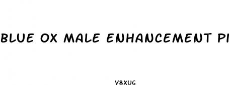 blue ox male enhancement pill