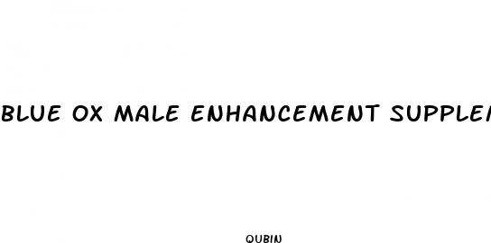 blue ox male enhancement supplement