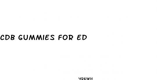 cdb gummies for ed
