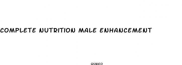 complete nutrition male enhancement