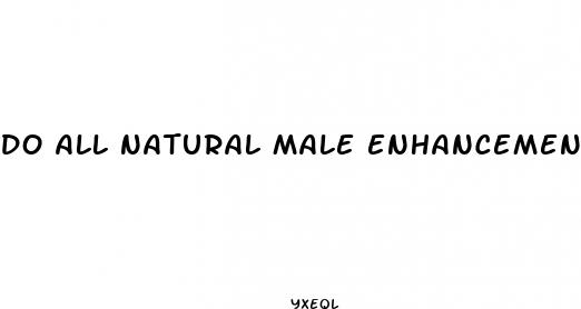 do all natural male enhancement pills work