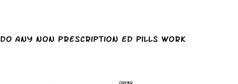 do any non prescription ed pills work