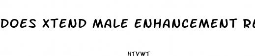 does xtend male enhancement really work