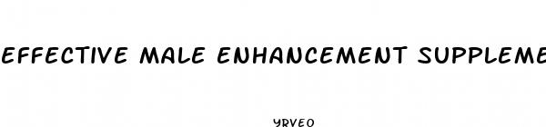 effective male enhancement supplements at gnc