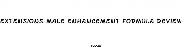 extensions male enhancement formula reviews