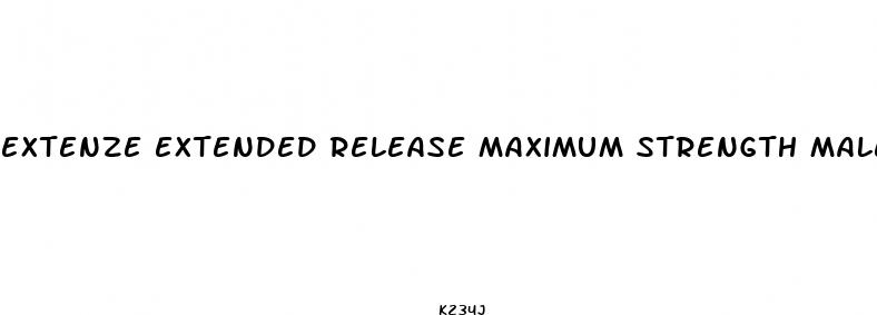 extenze extended release maximum strength male enhancement