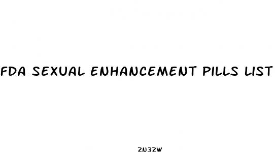 fda sexual enhancement pills list