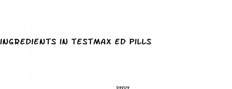 ingredients in testmax ed pills