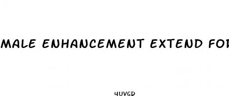 male enhancement extend force xl pills