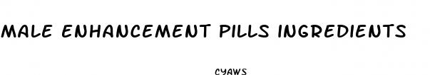 male enhancement pills ingredients
