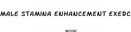 male stamina enhancement exercise