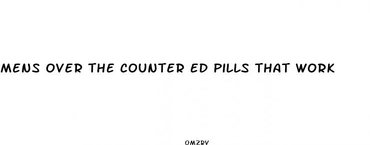 mens over the counter ed pills that work