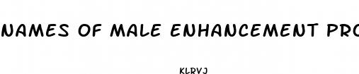 names of male enhancement products