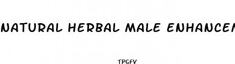 natural herbal male enhancement