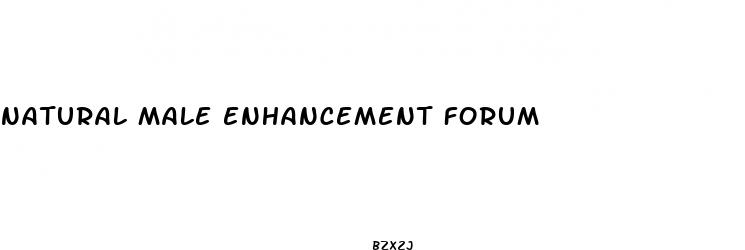 natural male enhancement forum