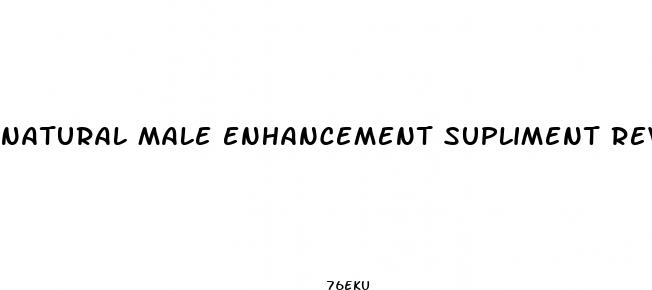 natural male enhancement supliment review