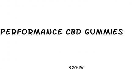 performance cbd gummies