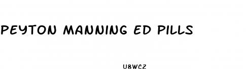 peyton manning ed pills
