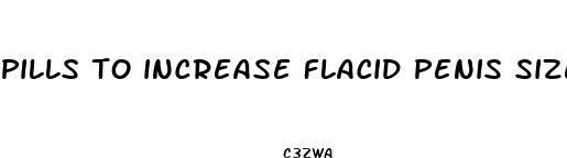 pills to increase flacid penis size