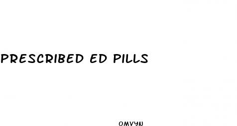 prescribed ed pills