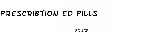prescribtion ed pills