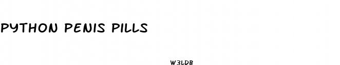python penis pills