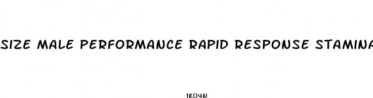 size male performance rapid response stamina enhancement 60 tablets