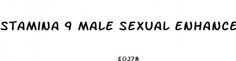 stamina 9 male sexual enhancement pill