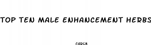top ten male enhancement herbs