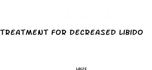 treatment for decreased libido