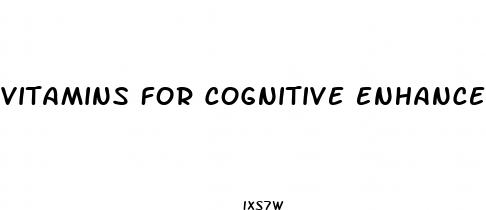 vitamins for cognitive enhancement