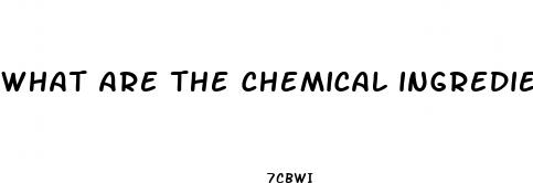 what are the chemical ingredients male enhancement pill
