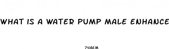 what is a water pump male enhancement