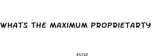 whats the maximum proprietarty blend in male enhancement pills