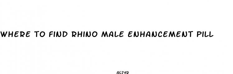 where to find rhino male enhancement pill